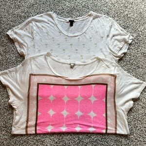 J CREW PRINTED TEES
